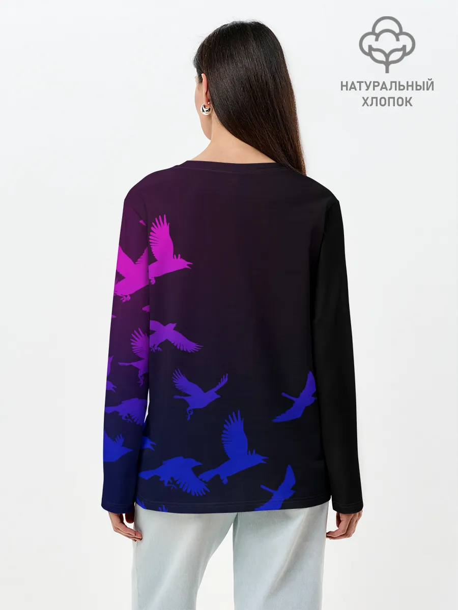 Лонгслив женский. Хлопок / Three Days Grace