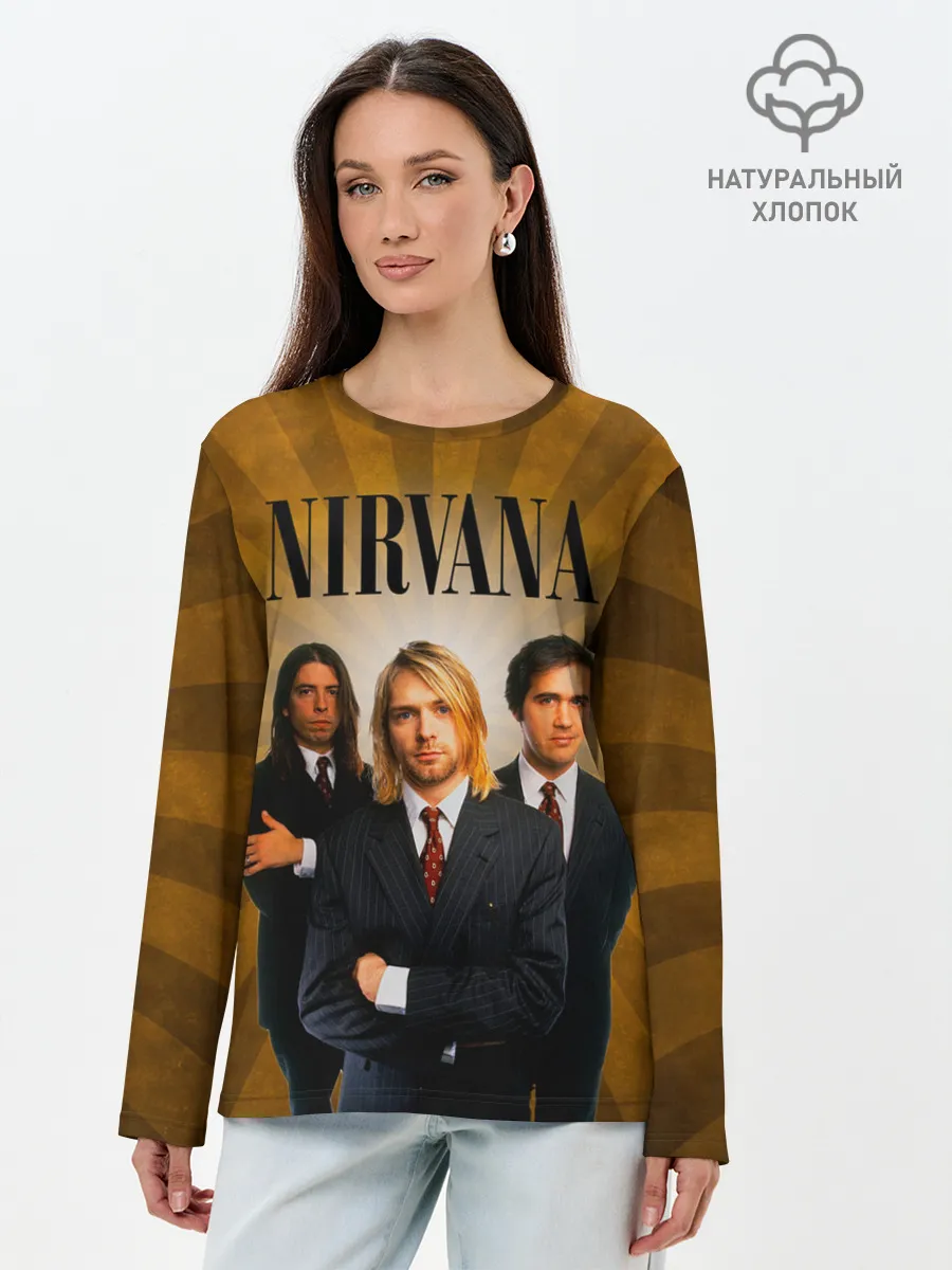 Лонгслив женский. Хлопок / Nirvana