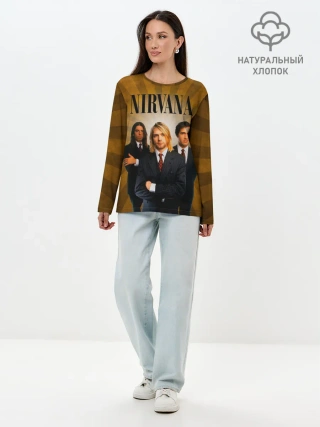 Лонгслив женский. Хлопок / Nirvana