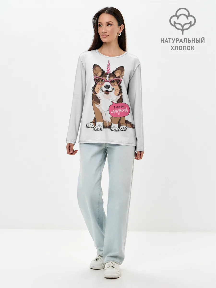 Лонгслив женский. Хлопок / I am so magical