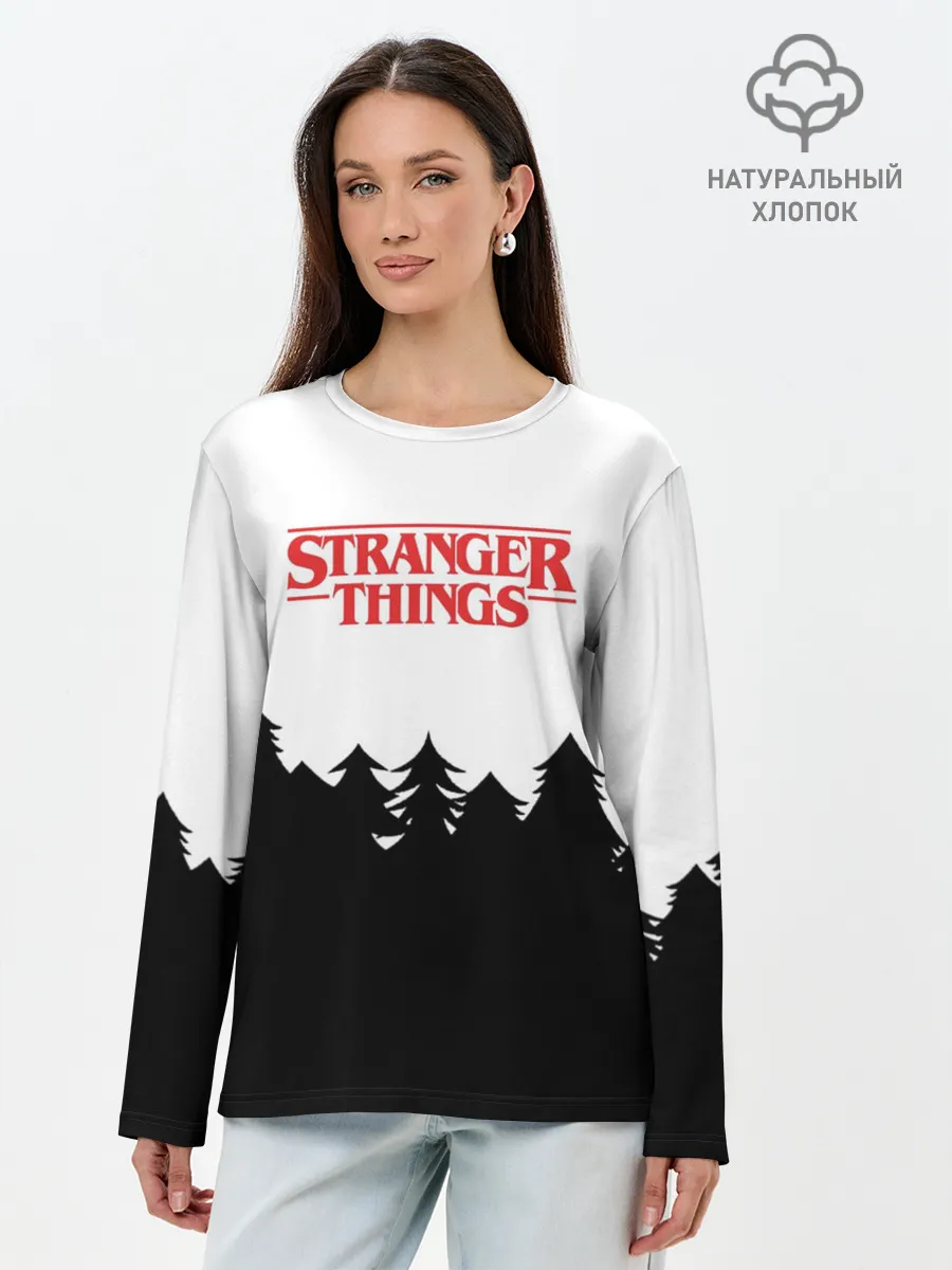 Лонгслив женский. Хлопок / STRANGER THINGS