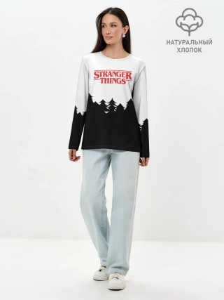 Лонгслив женский. Хлопок / STRANGER THINGS