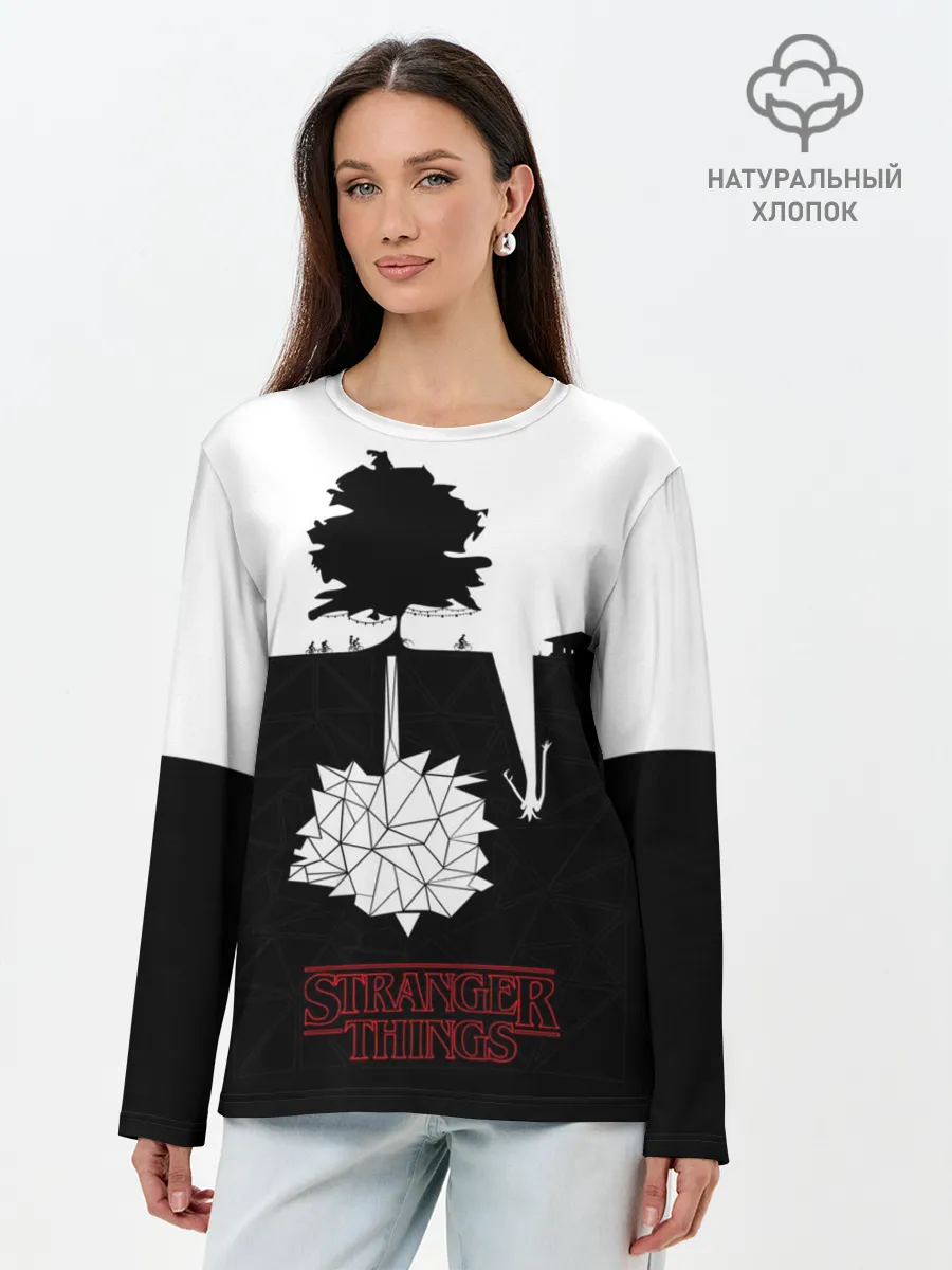 Лонгслив женский. Хлопок / STRANGER THINGS