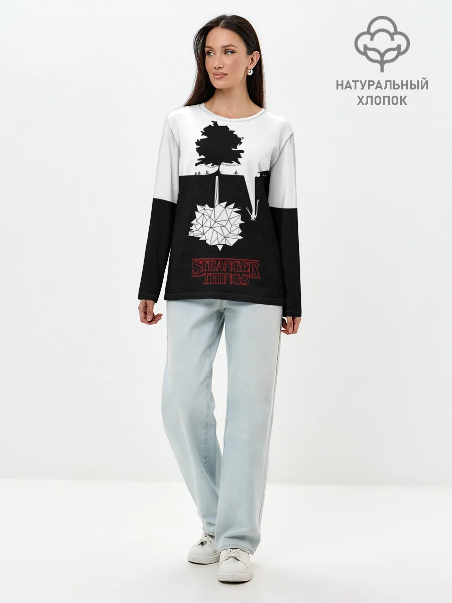 Лонгслив женский. Хлопок / STRANGER THINGS