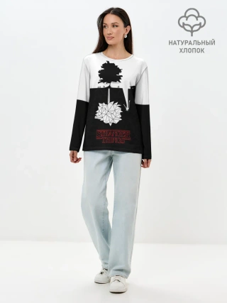 Лонгслив женский. Хлопок / STRANGER THINGS