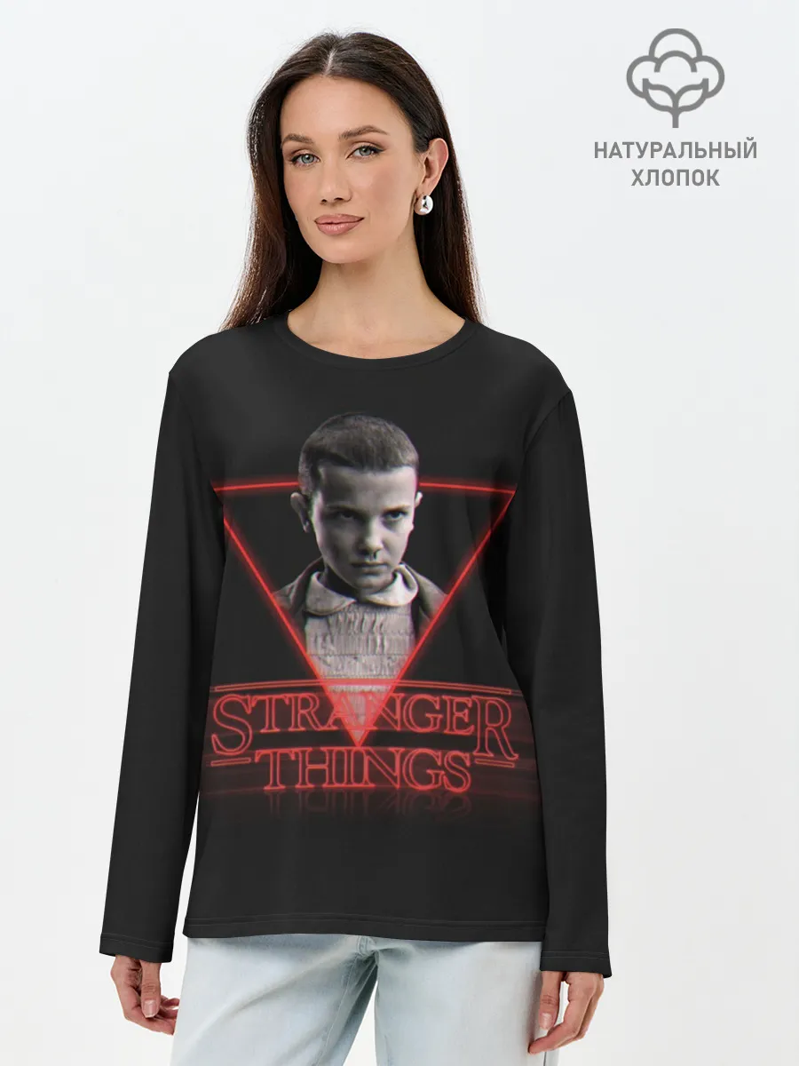 Лонгслив женский. Хлопок / STRANGER THINGS