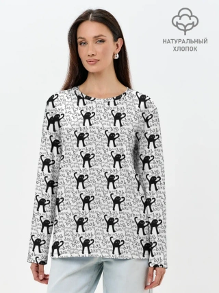 Лонгслив женский. Хлопок / ЪУЪ