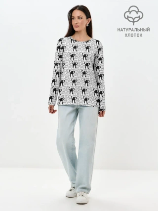 Лонгслив женский. Хлопок / ЪУЪ