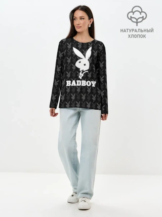 Лонгслив женский. Хлопок / Bad boy