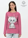 Лонгслив женский. Хлопок / Cute