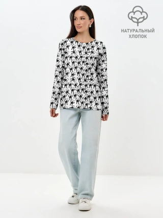 Лонгслив женский. Хлопок / ЪУЪ