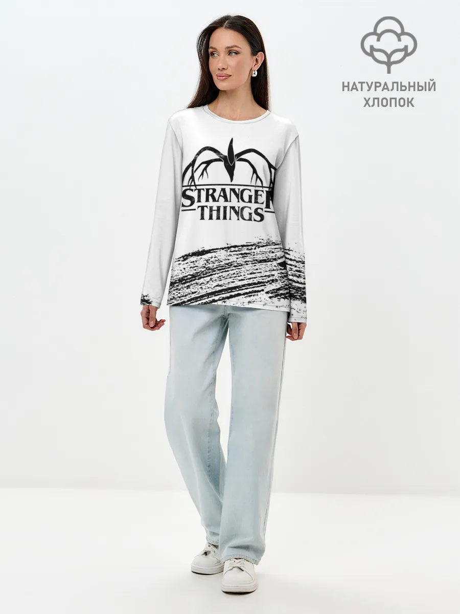 Лонгслив женский. Хлопок / STRANGER THINGS