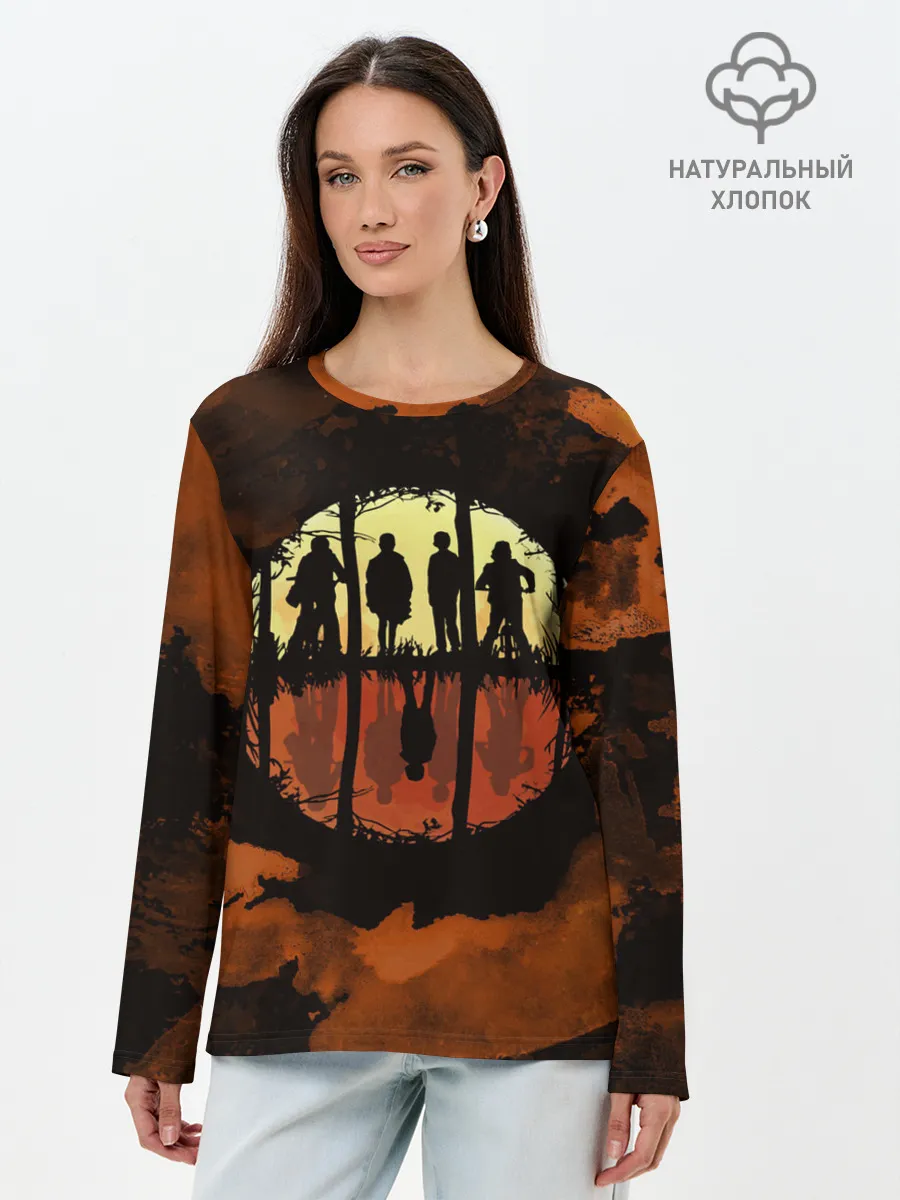 Лонгслив женский. Хлопок / STRANGER THINGS