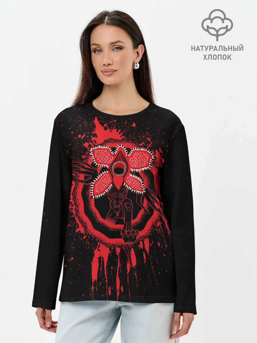 Лонгслив женский. Хлопок / ДЕМОГОРГОН