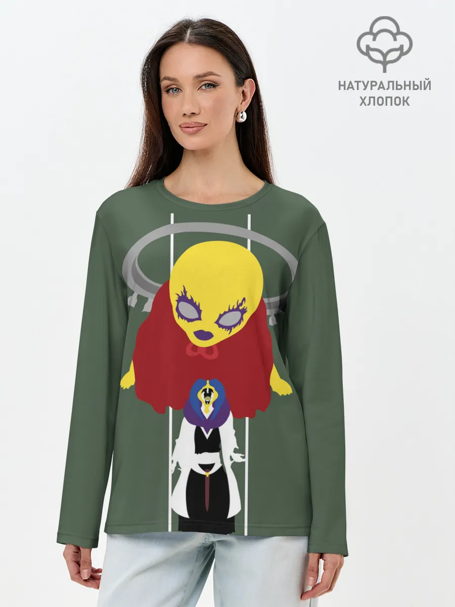 Лонгслив женский. Хлопок / Mayuri Kurotsuchi