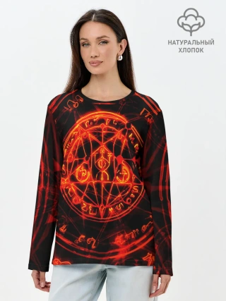 Лонгслив женский. Хлопок / DOOM