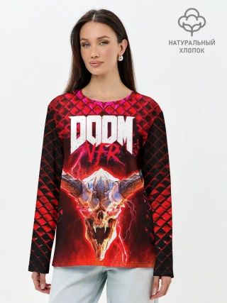 Лонгслив женский. Хлопок / Doom Enternal