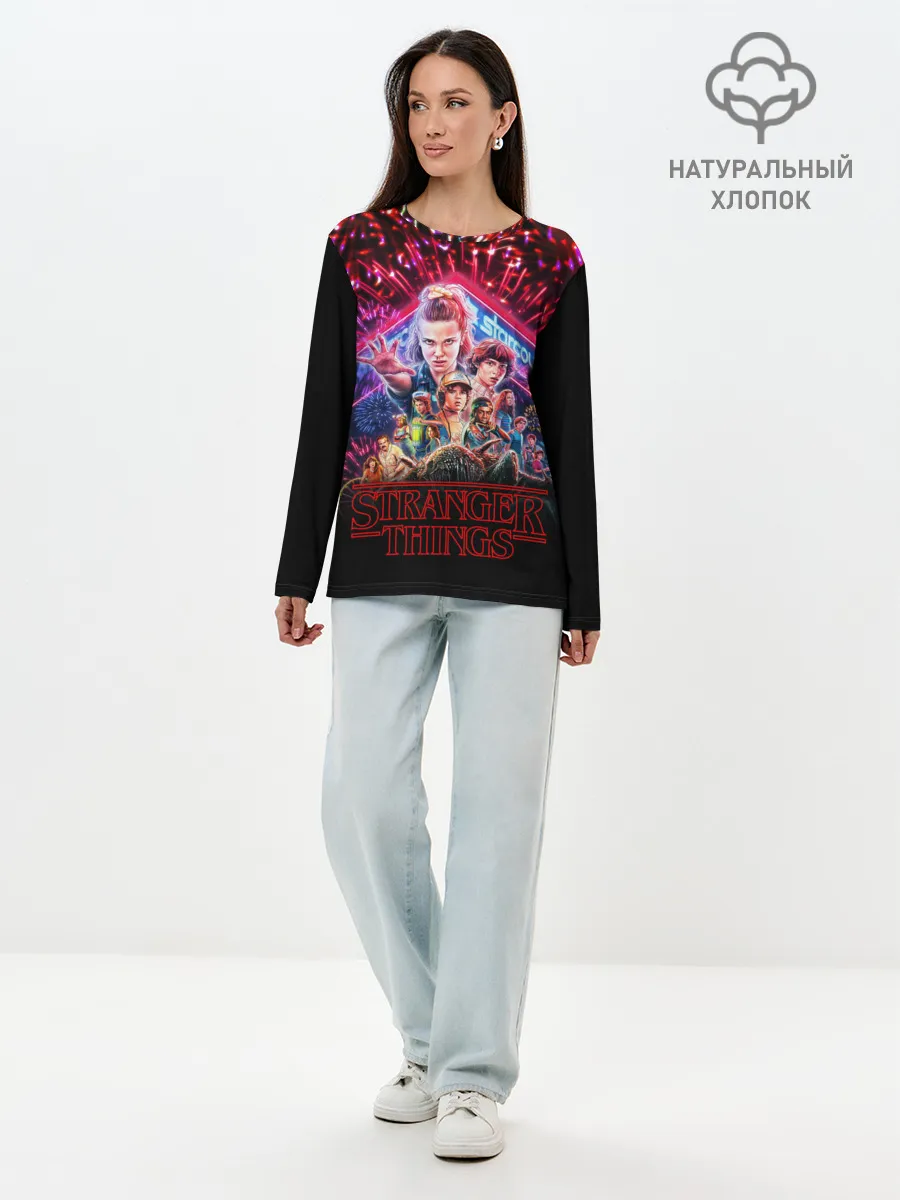 Лонгслив женский. Хлопок / STRANGER THINGS - 3 Сезон