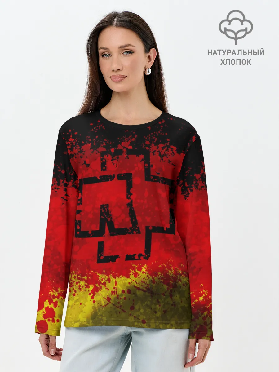 Лонгслив женский. Хлопок / Rammstein