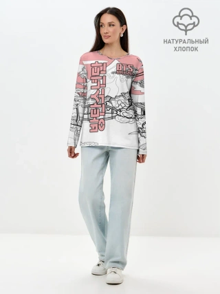 Лонгслив женский. Хлопок / BTS