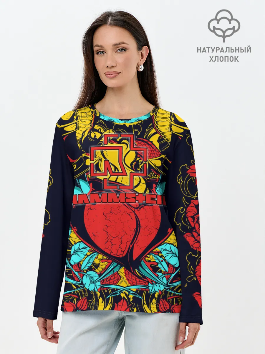 Лонгслив женский. Хлопок / Rammstein