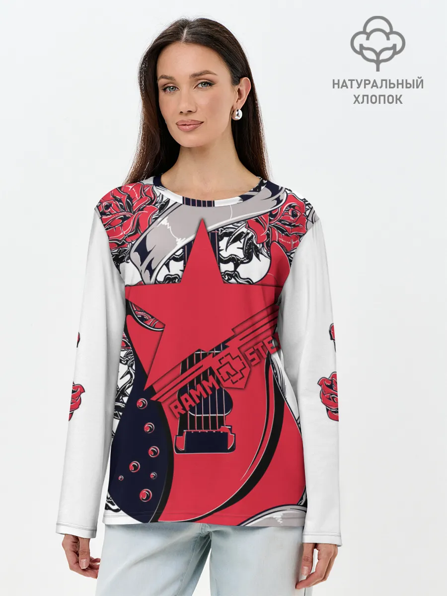 Лонгслив женский. Хлопок / Rammstein