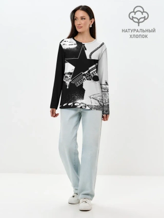 Лонгслив женский. Хлопок / Rammstein