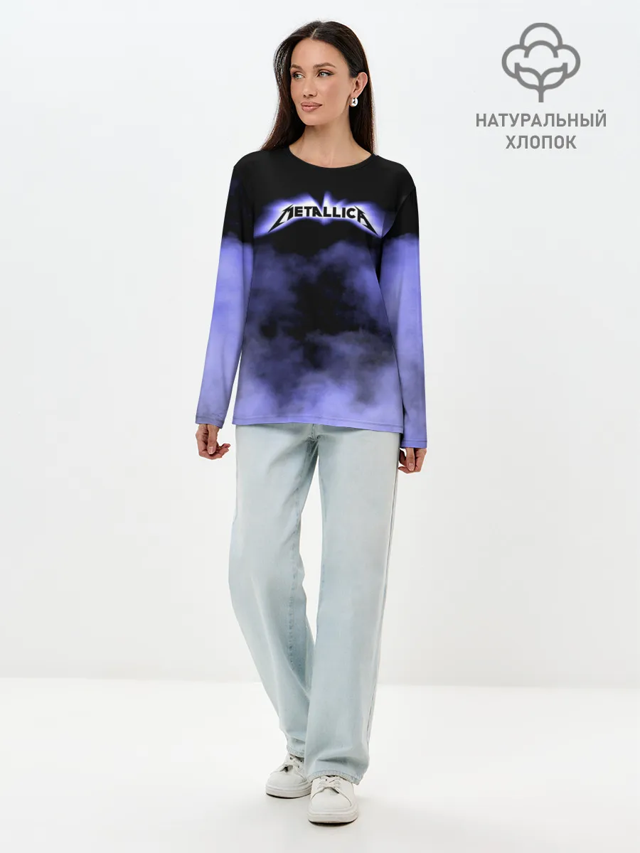 Лонгслив женский. Хлопок / Metallica