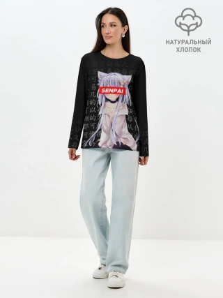 Лонгслив женский. Хлопок / SENPAI ANIME