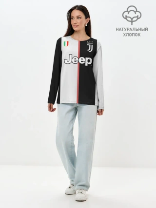 Лонгслив женский. Хлопок / Буффон домашняя 2020