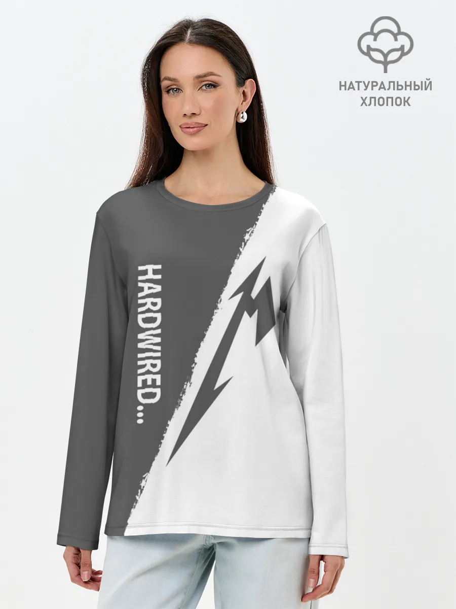 Лонгслив женский. Хлопок / Metallica