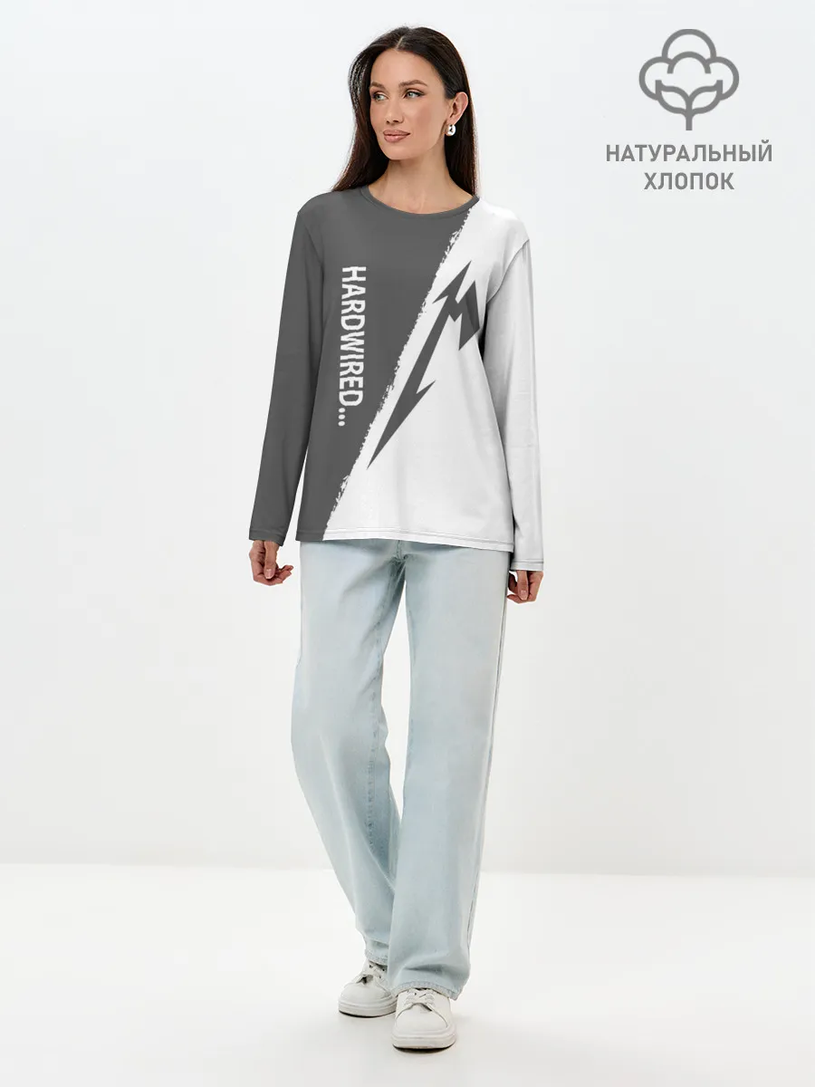 Лонгслив женский. Хлопок / Metallica