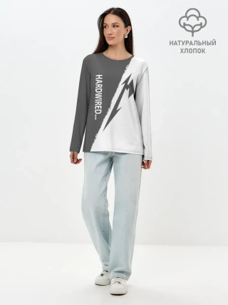 Лонгслив женский. Хлопок / Metallica