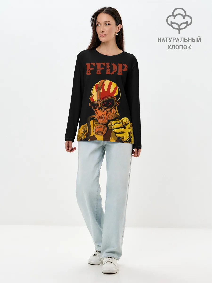Лонгслив женский. Хлопок / Five finger death punch
