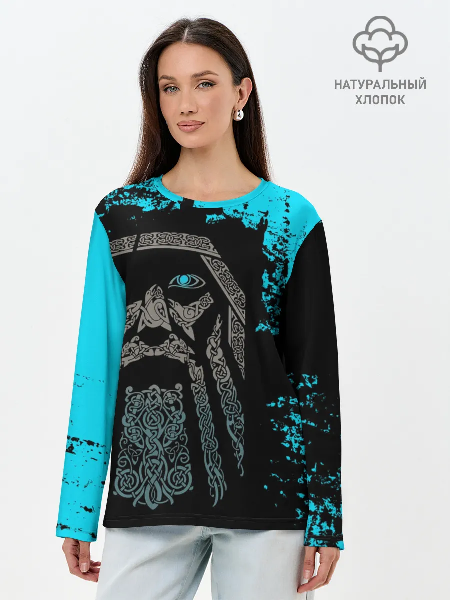 Лонгслив женский. Хлопок / Один