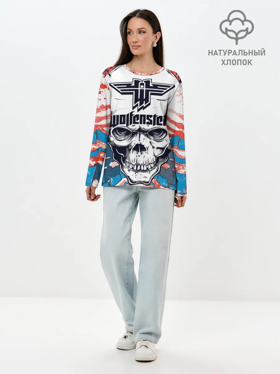 Лонгслив женский. Хлопок / Wolfenstein