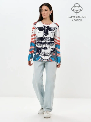 Лонгслив женский. Хлопок / Wolfenstein