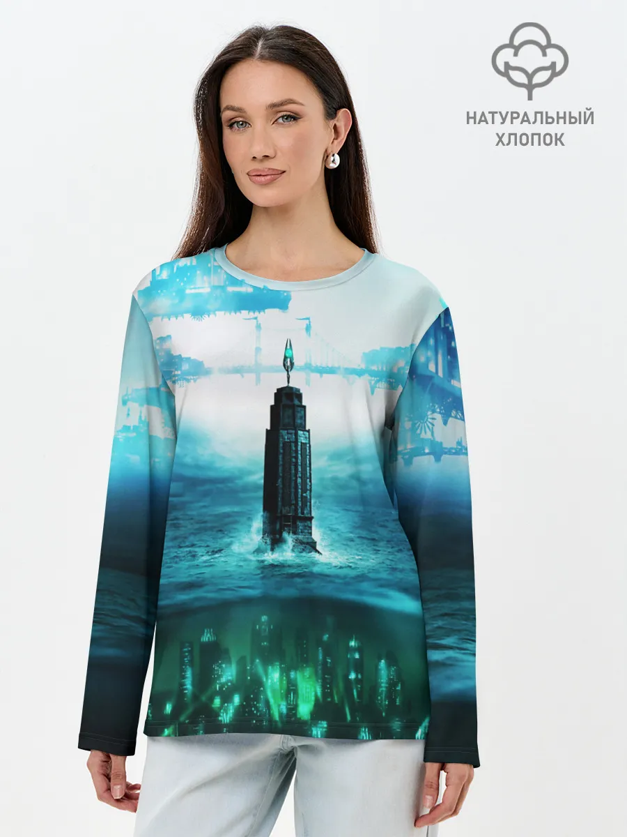 Лонгслив женский. Хлопок / BIOSHOCK