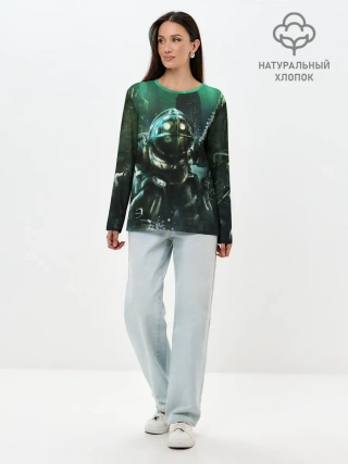 Лонгслив женский. Хлопок / BIOSHOCK