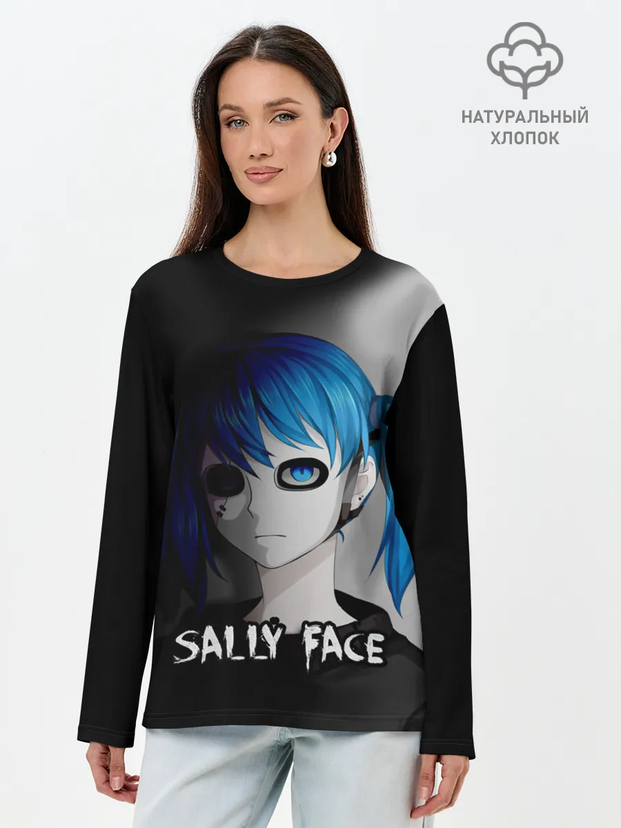 Лонгслив женский. Хлопок / Sally face