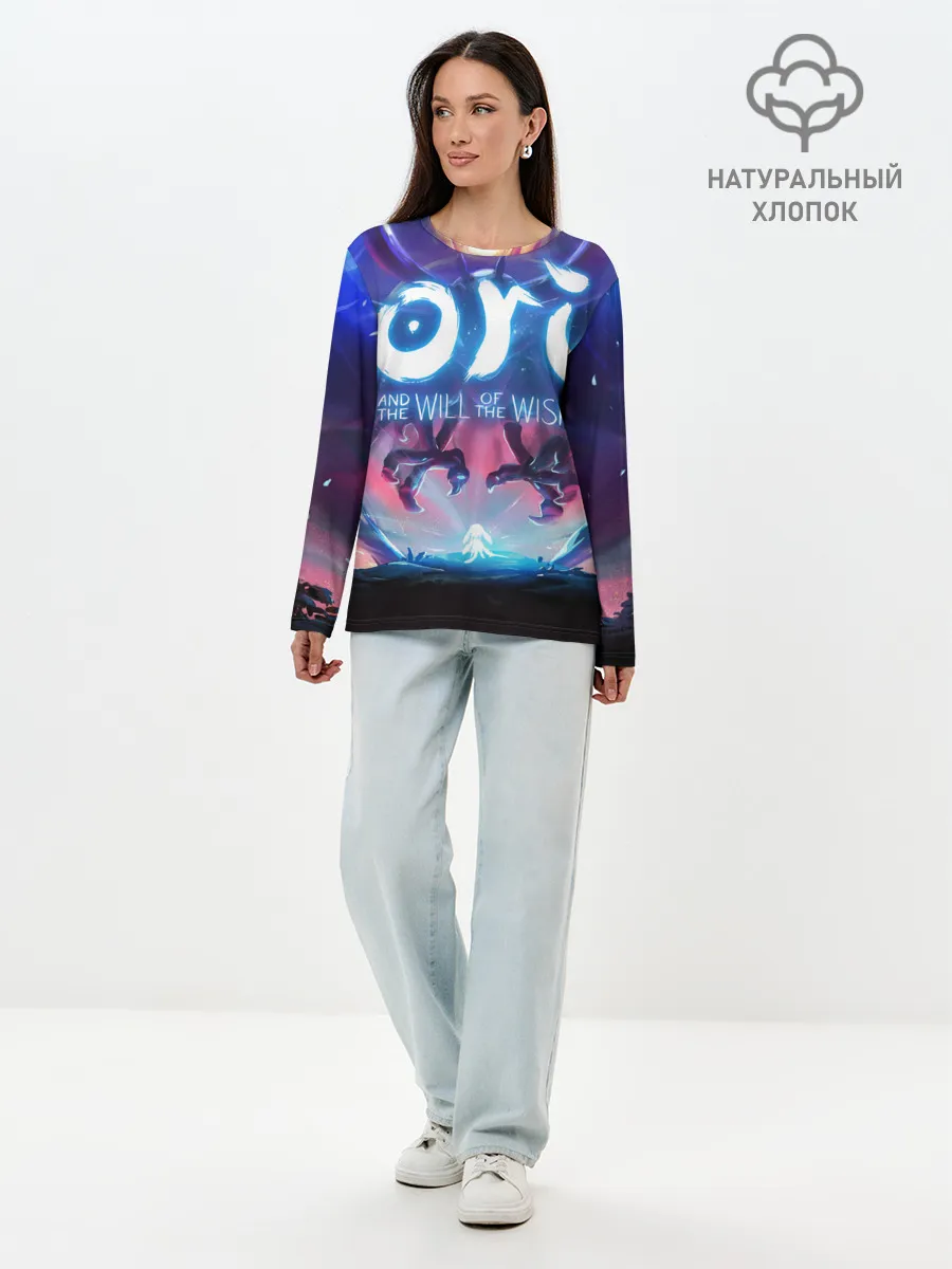 Лонгслив женский. Хлопок / Ori and the Blind Forest