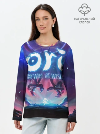 Лонгслив женский. Хлопок / Ori and the Blind Forest