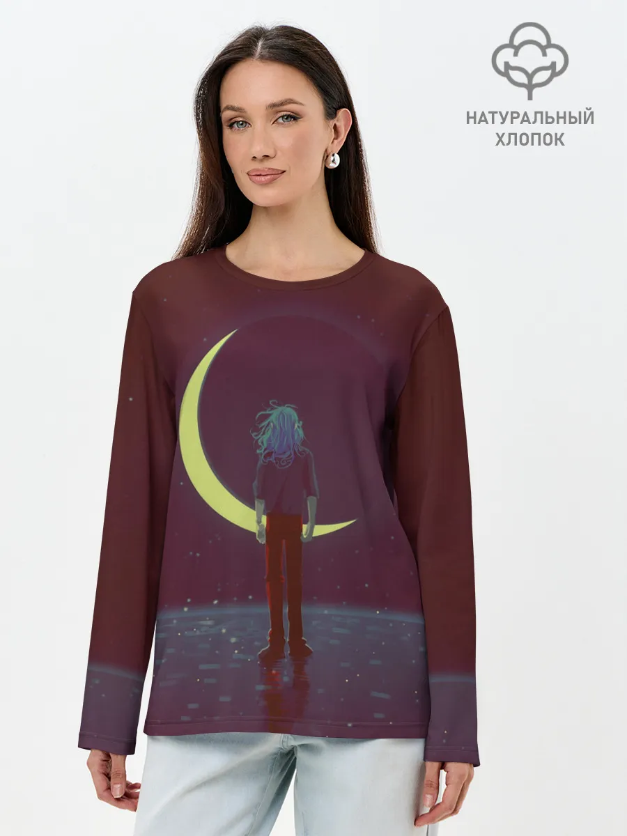 Лонгслив женский. Хлопок / Sally face