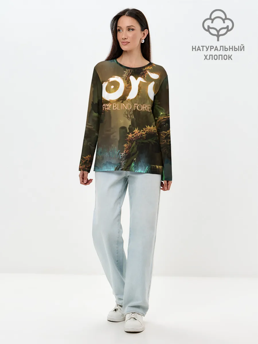 Лонгслив женский. Хлопок / Ori and the Blind Forest