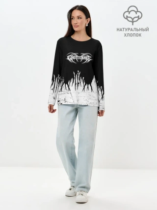 Лонгслив женский. Хлопок / GHOSTEMANE