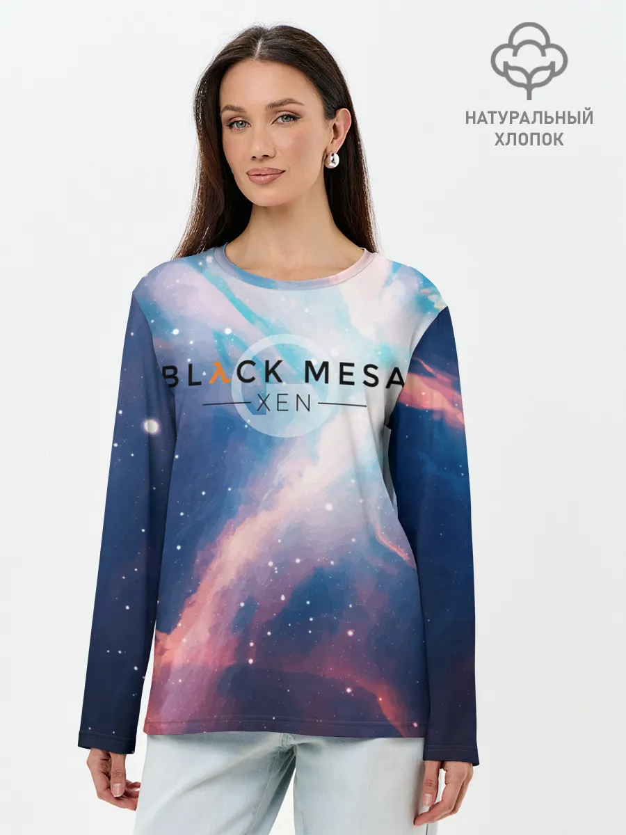 Лонгслив женский. Хлопок / HALF-LIFE - Black Mesa: XEN