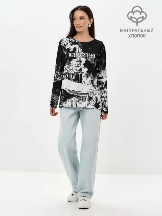 Лонгслив женский. Хлопок / Burzum