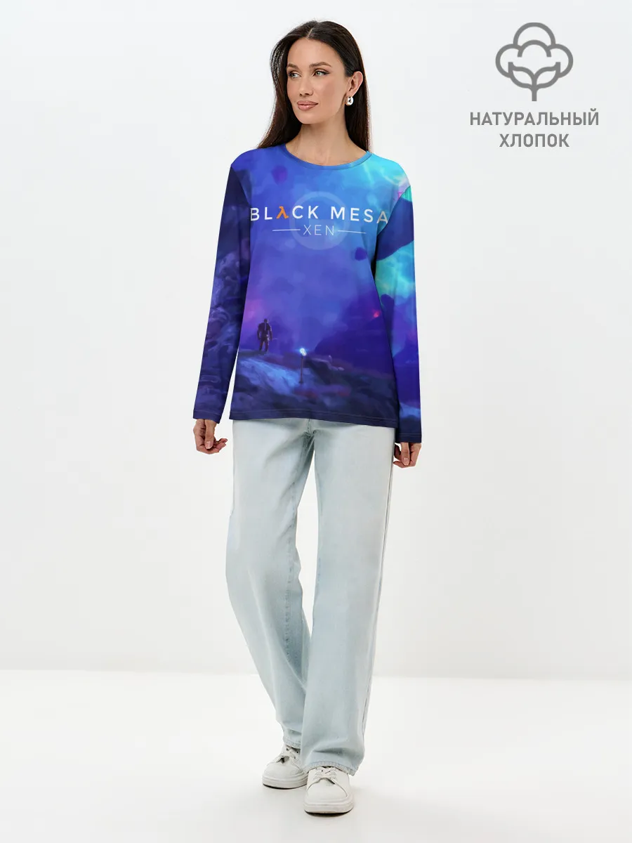 Лонгслив женский. Хлопок / HALF-LIFE - Black Mesa: XEN