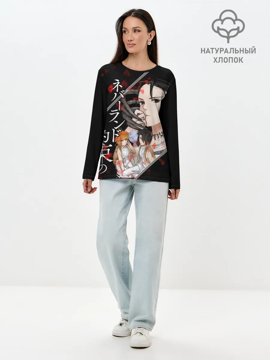 Лонгслив женский. Хлопок / Обещанный Неверленд