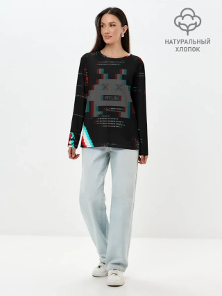 Лонгслив женский. Хлопок / WATCH DOGS DED SEC